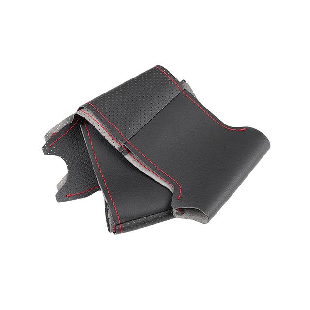 Braid Steering Wheel For Honda Civic 8th MK8 2005 2006 2007 2008 2009 2010 2011 Car Steering Wheel Hand-stitched Leather Cover