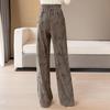 Women's New Chinese Style Draped High-Waist Wide-Leg Pants