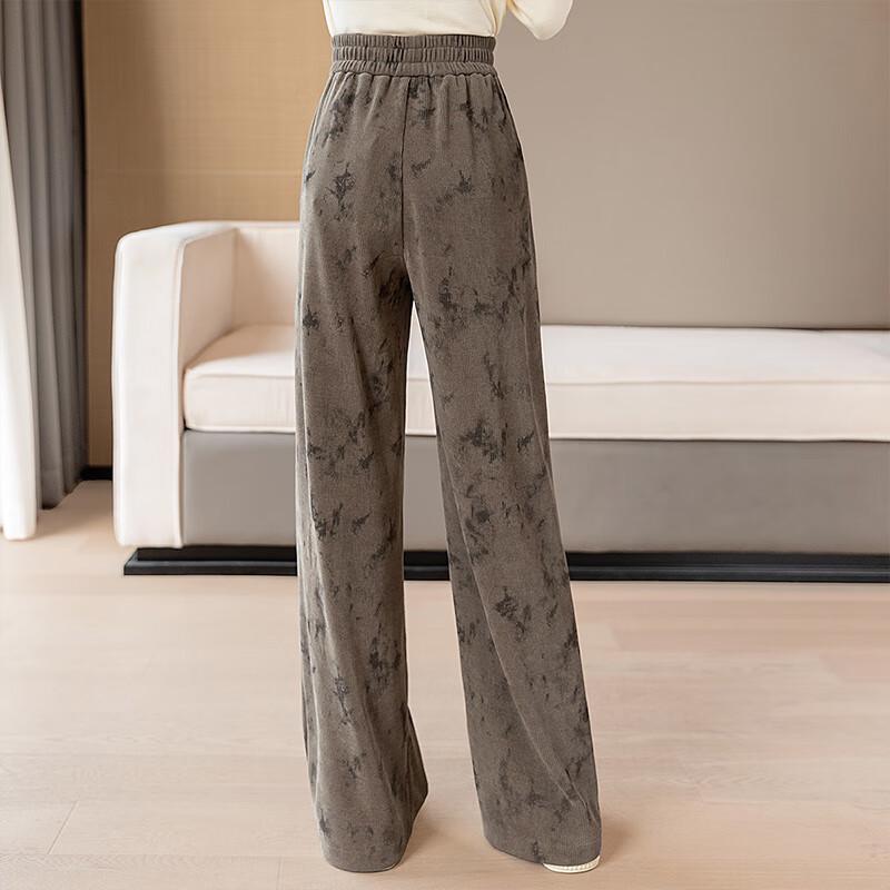 Women's New Chinese Style Draped High-Waist Wide-Leg Pants