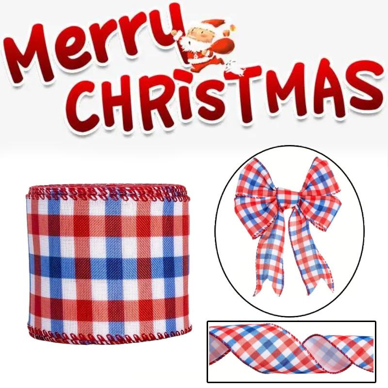 Creative American Flag Red Blue White Ribbon For Independence Day Decorations