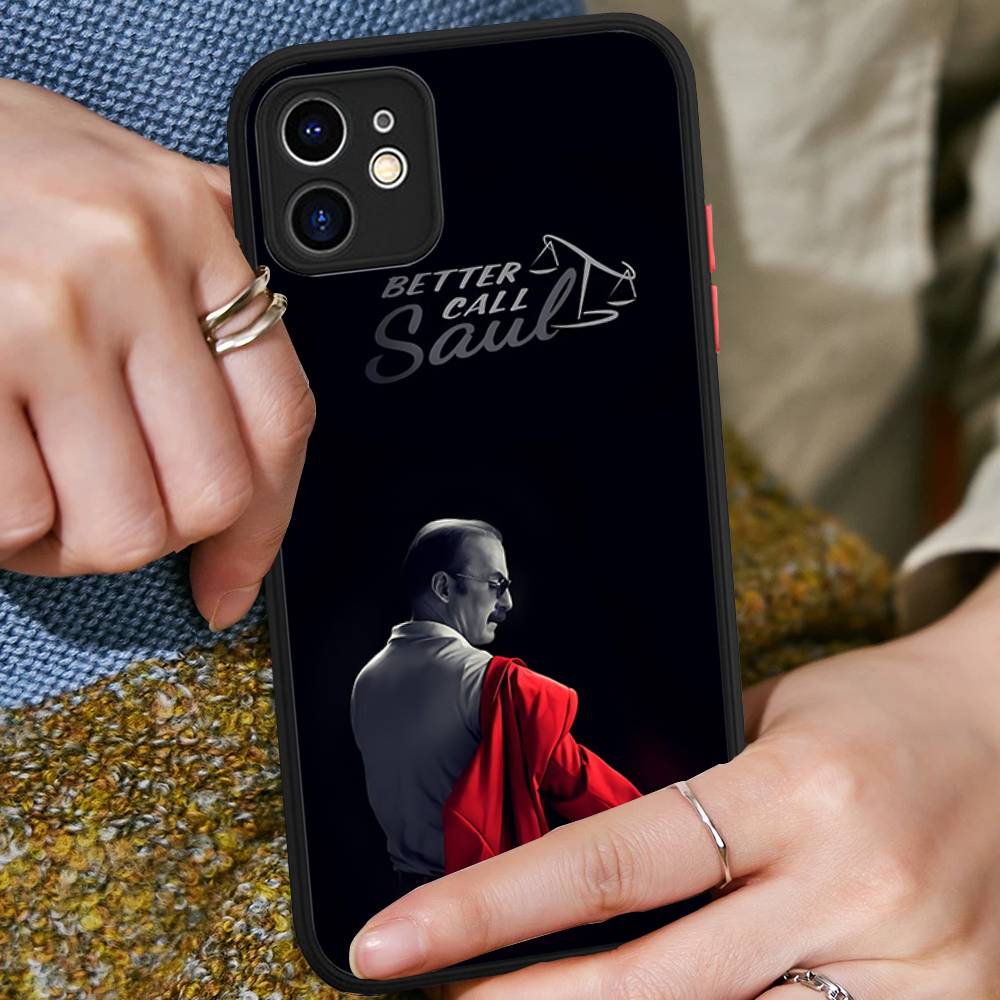 B-Better Call Saul For IPhone 16 15 14 Plus 13 12 11 Pro Max X XS MAX Translucent Matte Shockproof Cover