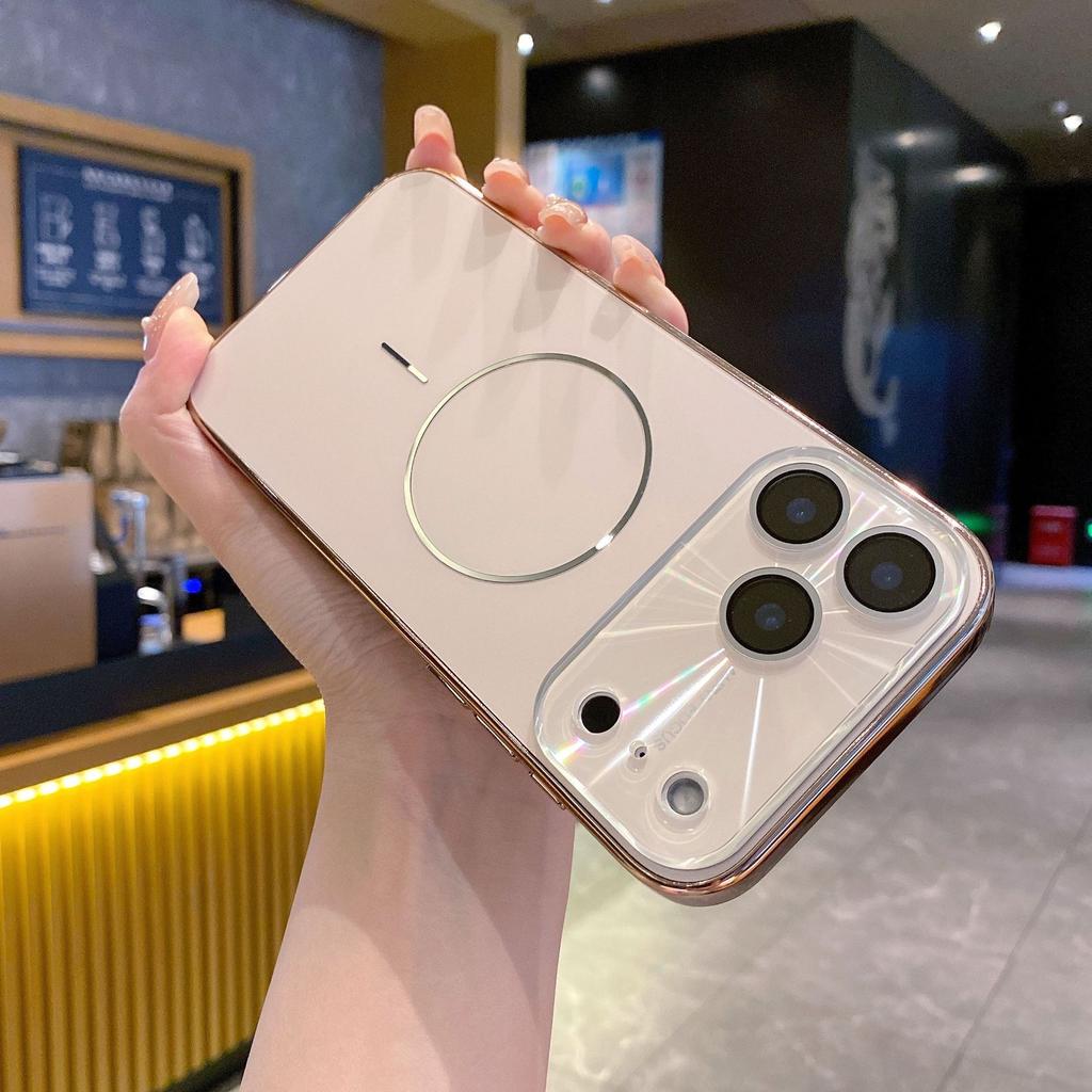 Applicable To iPhone17promax Mobile Phone Case Second Thinning Ring Magnetic Attraction Apple 16 Aurora Advanced Sense 15 Protective Case
