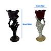 Skeleton Hand Rose Tealight Holders Gothics Skull Hand Holders with Rose Desktop Ornament Halloween Decorations