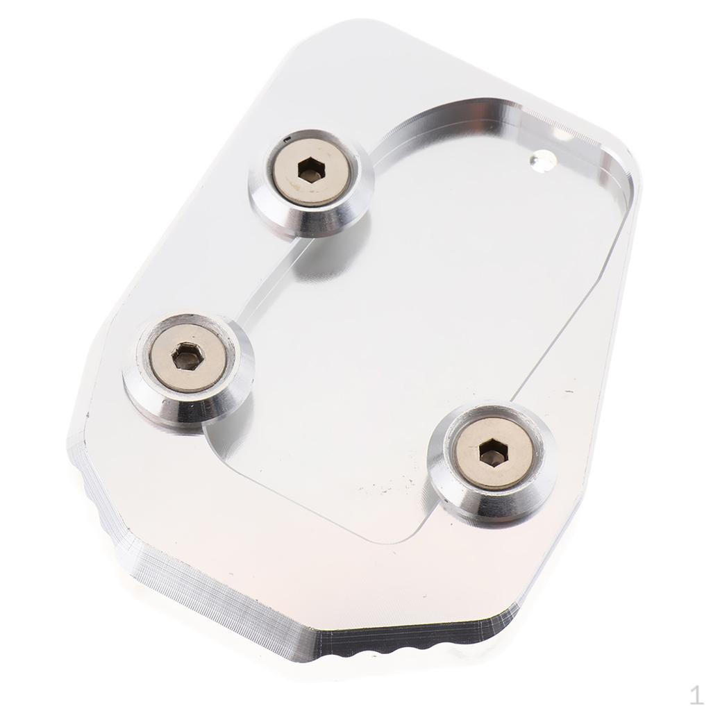 Bike Motorcycle Side Stand Support Plate, Aluminum Alloy 3.43x2.36x0.59inch For 2013
