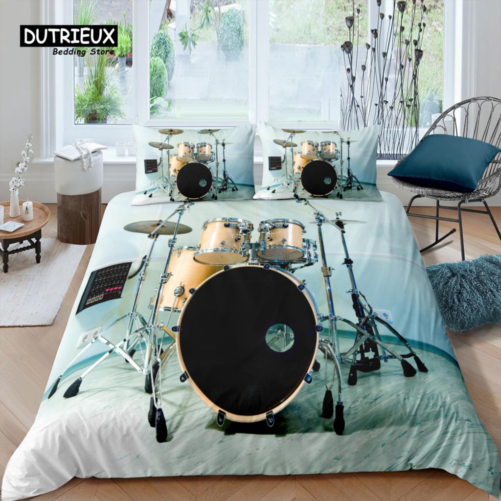 

Главная Жизнь Роскошь 3D Барабанная Установка Постельное белье Музыкальный Пододеяльник Наволочка Королева и король Размер ЕС/США/Австралия/Великобритания Одеяло Постельное белье EU single(135x200cm)