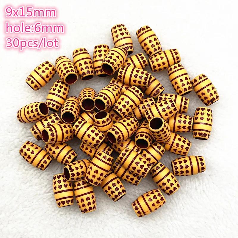 New 5pcs--50pcs Imitation Retro Acrylic Beads for Jewelry Making DIY Children Handmade Bracelets Necklace Accessories