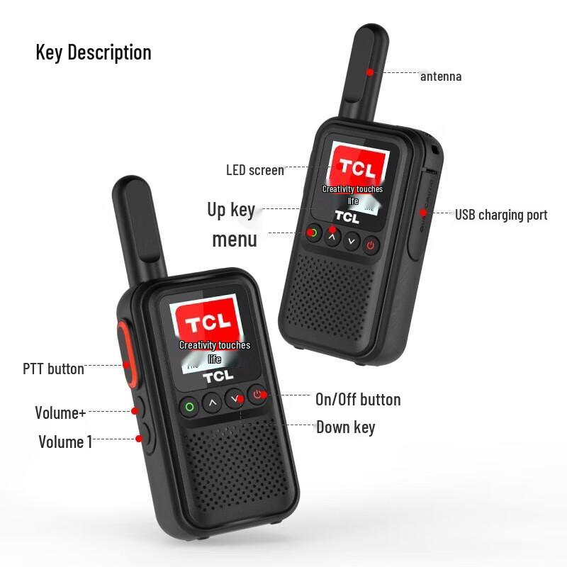 TCL 4G Public Network Walkie-Talkie with GPS (CN version)