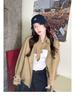 Korean Retro Lapel Single-Breasted Trench Coat - Versatile Spring/Autumn Women's Jacket
