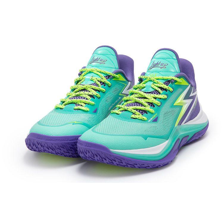 361 LIGHT UP 1 Ammortizzazione Pronta per il Gioco Antiscivolo Resistenti all'Abrasione Traspiranti Scarpe da Basket Basse da Uomo 572431111-8