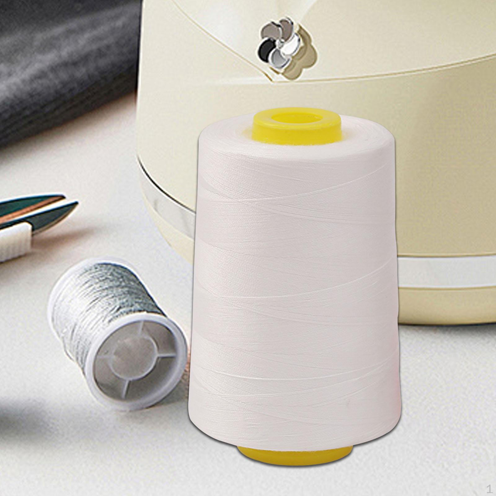 

Нитки для шитья, вышивка, 3000 ярдов, полиэстер, для шитья белый