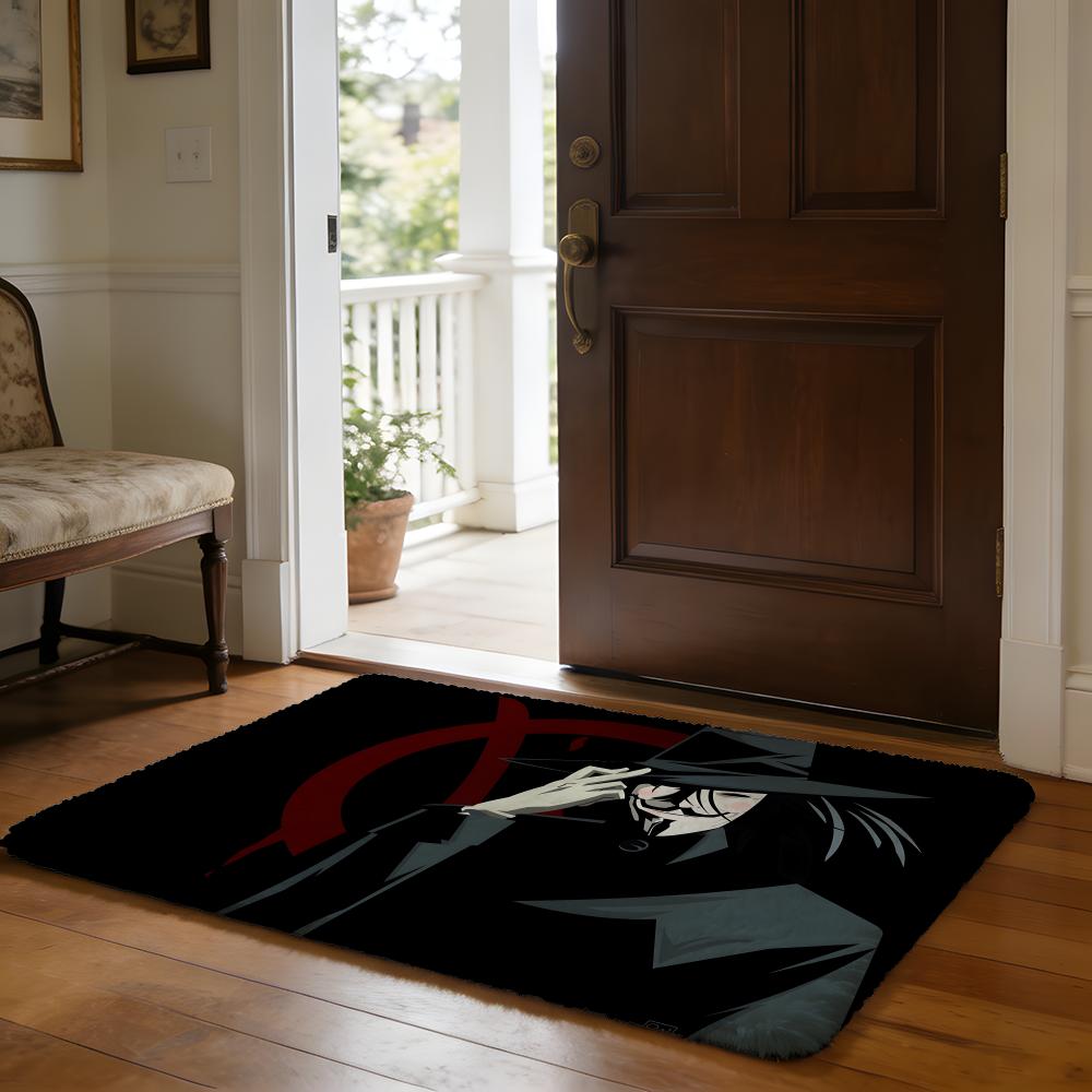 VVenoms Black Metal Band Floor Mat Soft Flannel Absorbent Mat Non-Slip Rug Home Bedroom Bathroom