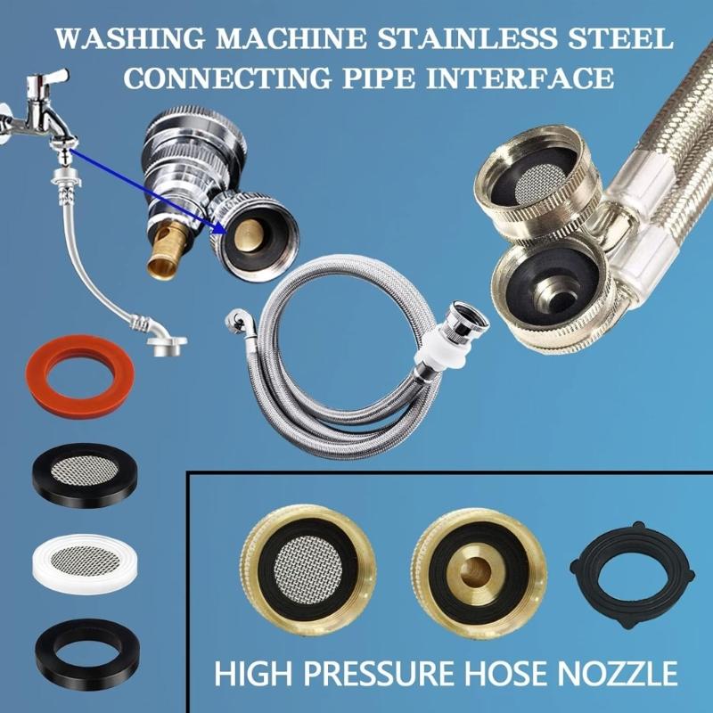 Plumbing and Faucet Washers Assortment Kits Outside Garden Faucet Splitter Gasket for Assorted Spigot Water Hose