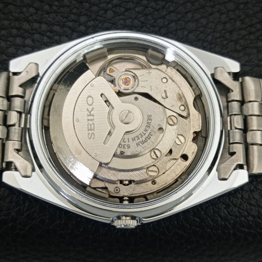 AUTOMATIC VINTAGE REFURBISHED SEIKO 5 6309A JAPAN MENS BLUE DIAL WATCH A442395-1