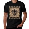 Fleurdelis Black And Gold Tshirt Urban Casual Loose Fit Tee