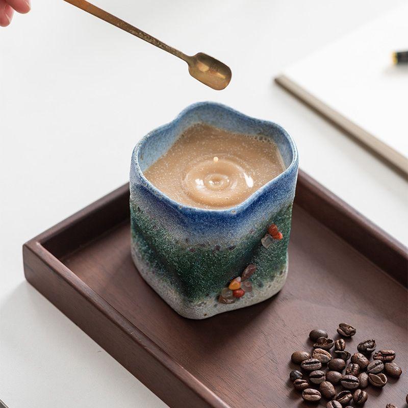 

Креативная керамическая кофейная чашка особой формы, превращенная в печь, превращенная в офис-дом, ретро и красивая