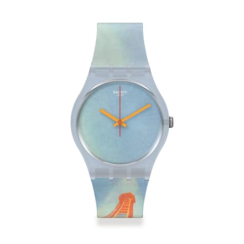Swatch EIFFEL TOWER, BY ROBERT DELAUNAY Gent GZ357 Blue Watch