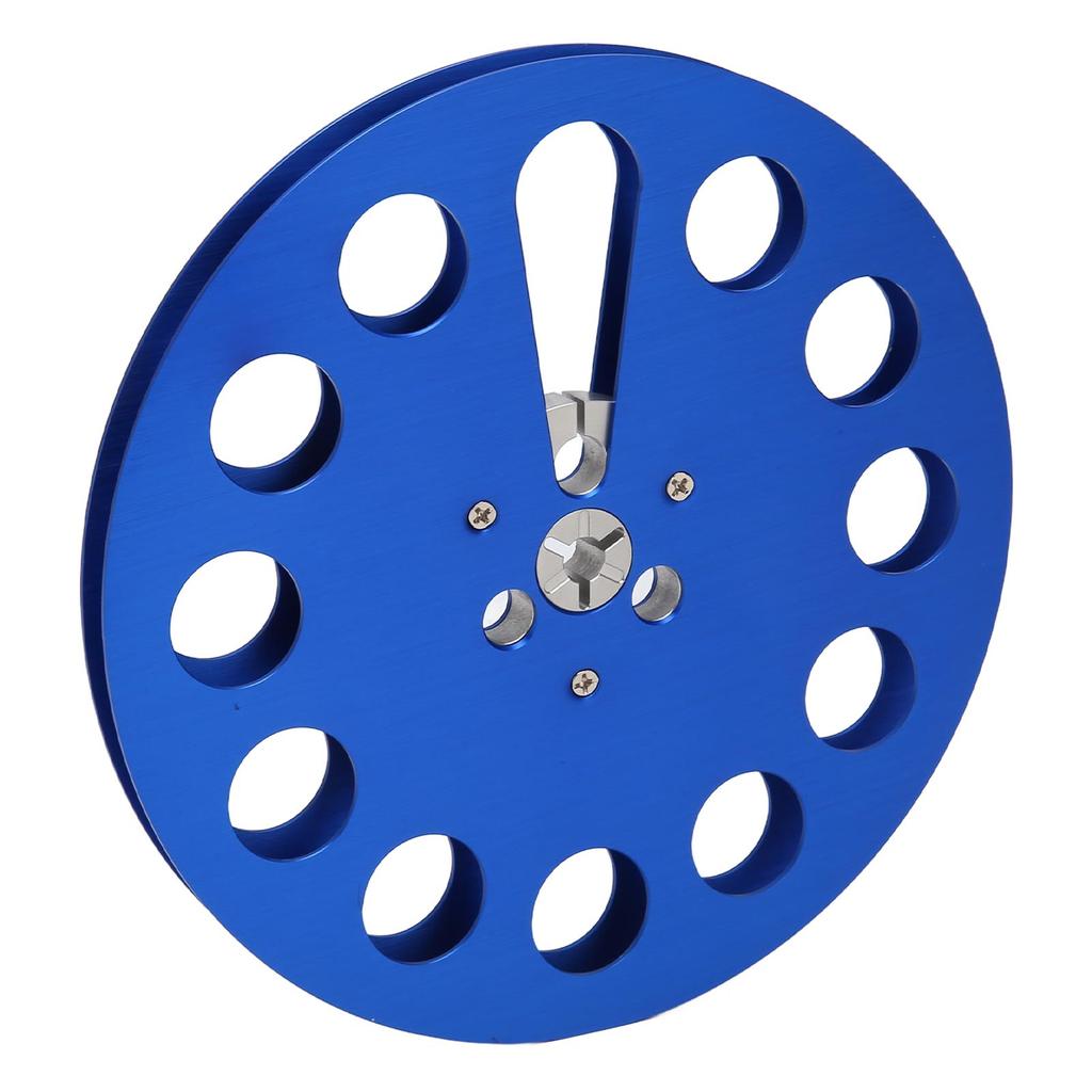 1 4 7 Inch Empty Tape Reel Aluminum Alloy 11 Hole Universal Opening Machine Part Recording Takeup Reel Blue