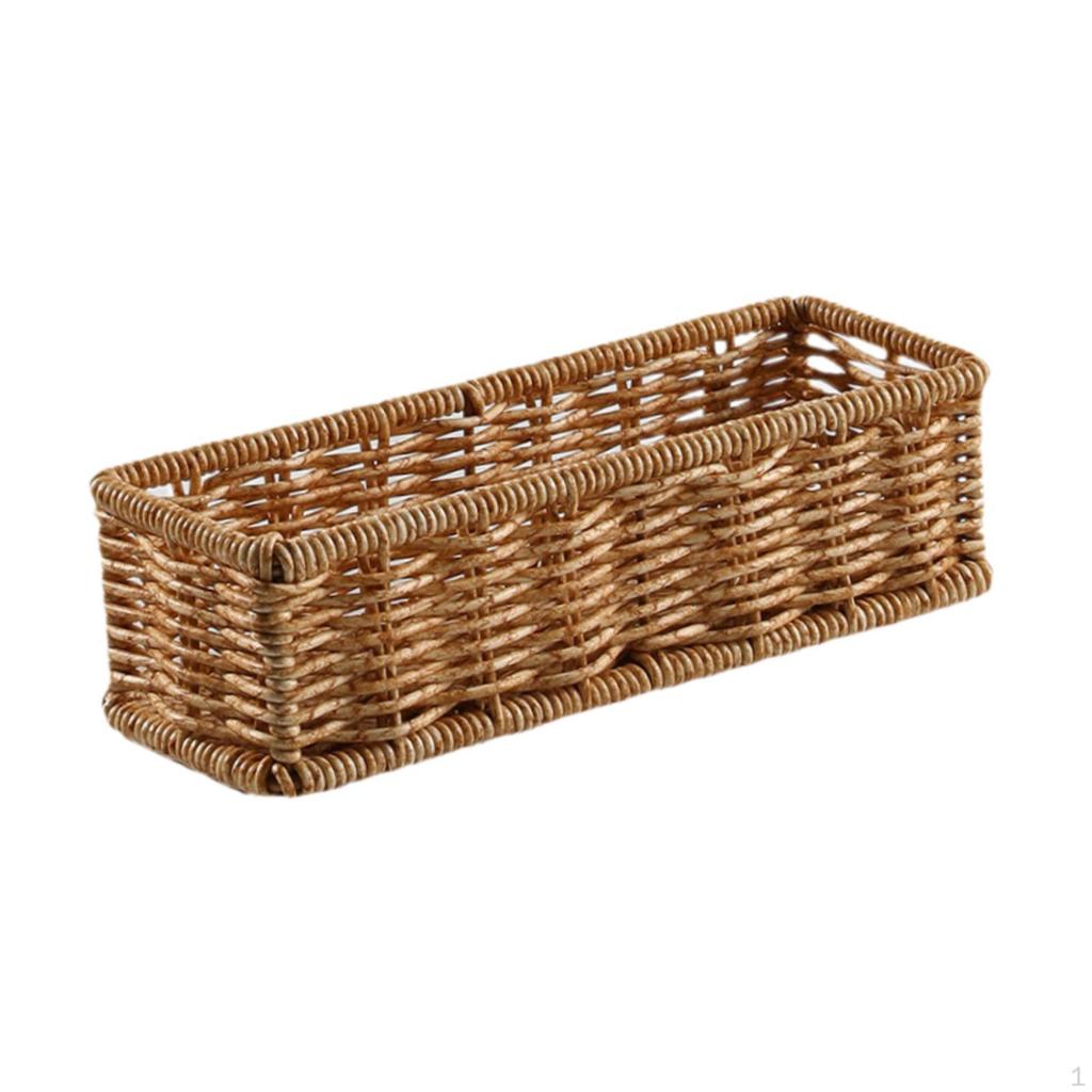 Elegante Cesto Contenitore in Rattan per l'Organizzazione della Casa