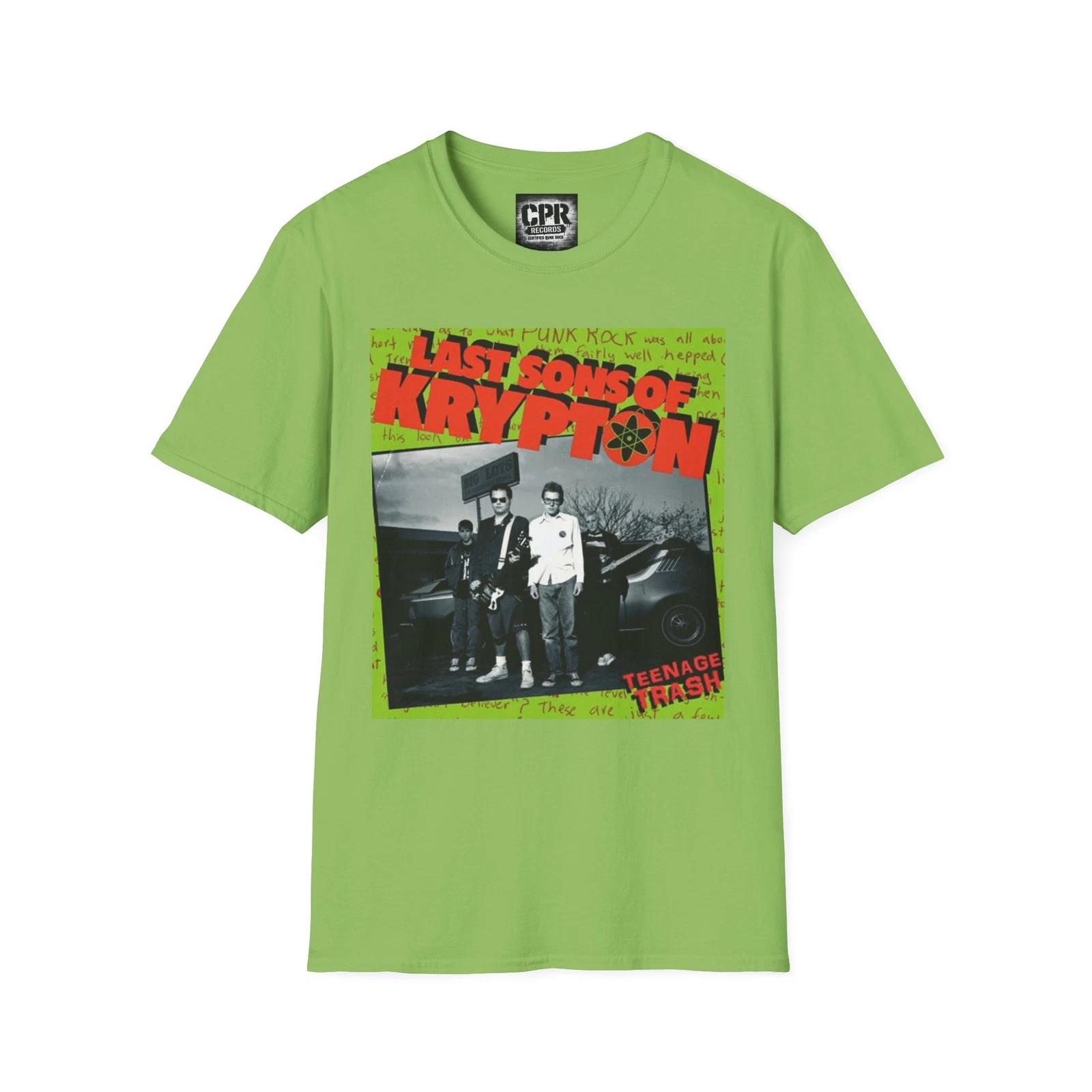Last Sons of Krypton Teenage Trash LP T-Shirt | Novatone Records 4XL