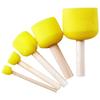 Children's Educational Mushroom Head Sponge Stamps with Wooden Handles