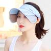 Top Leere Tennis-Kappen Breiter Rand Sonnenhut Sommer Sport Sonnenschutz-Kappen UV-Schutz Golfkappe Verstellbare Riemen Visore für Damen