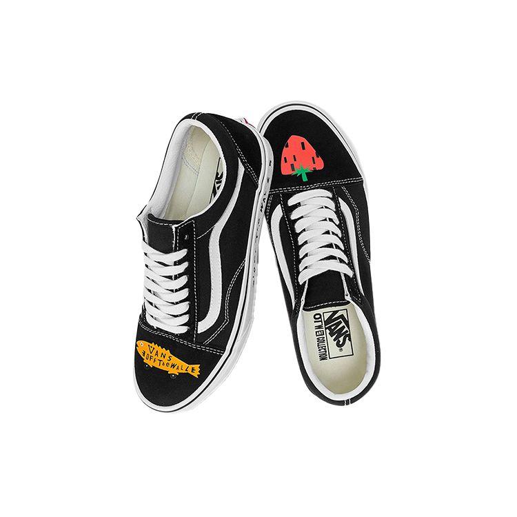 Vans Old Skool Asian Artist Collaboration Series 275C Low Top Skate Shoes Unisex Skate Shoes Black VN0A5KRF6BT