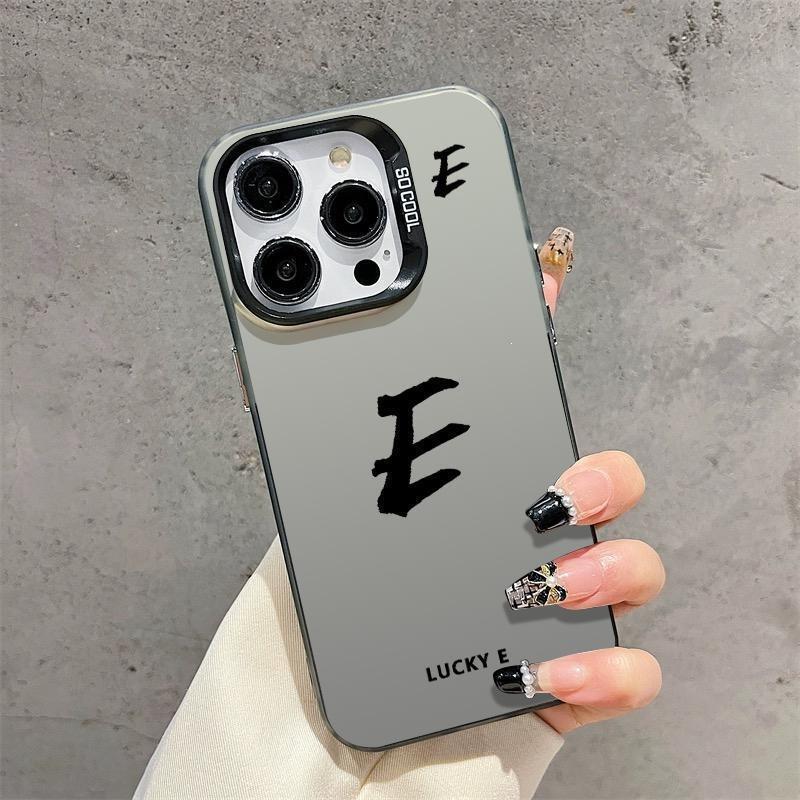 Simple lucky letter couple mobile phone case Apple 15Pro mobile phone case 14ProMax/13/12/11 personality 8