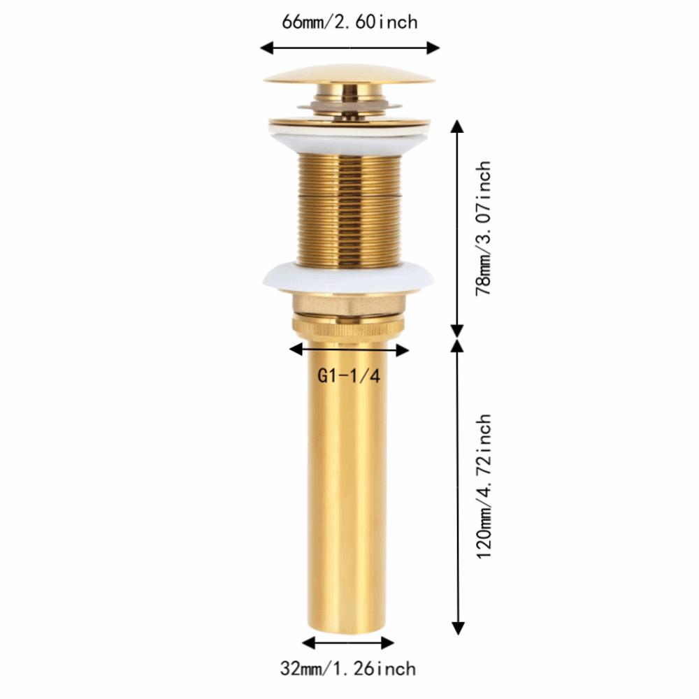 Push Bounce Bathroom Sink Drain Anti Clog Drain Stopper Durable Basin Drain Stopper  Lavatory Basin