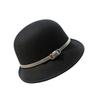 Rongmei Classic Wool Basin Hat Winter Hat Fashion British Dome Women's Banquet Top Hat Curled Hat