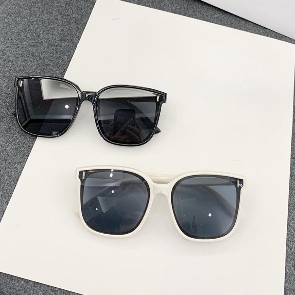 Korean Style Stylish Oversized Frames Square UV Protection Sun Eyeglasses for Female Glass Personality Sunglasses Unisex