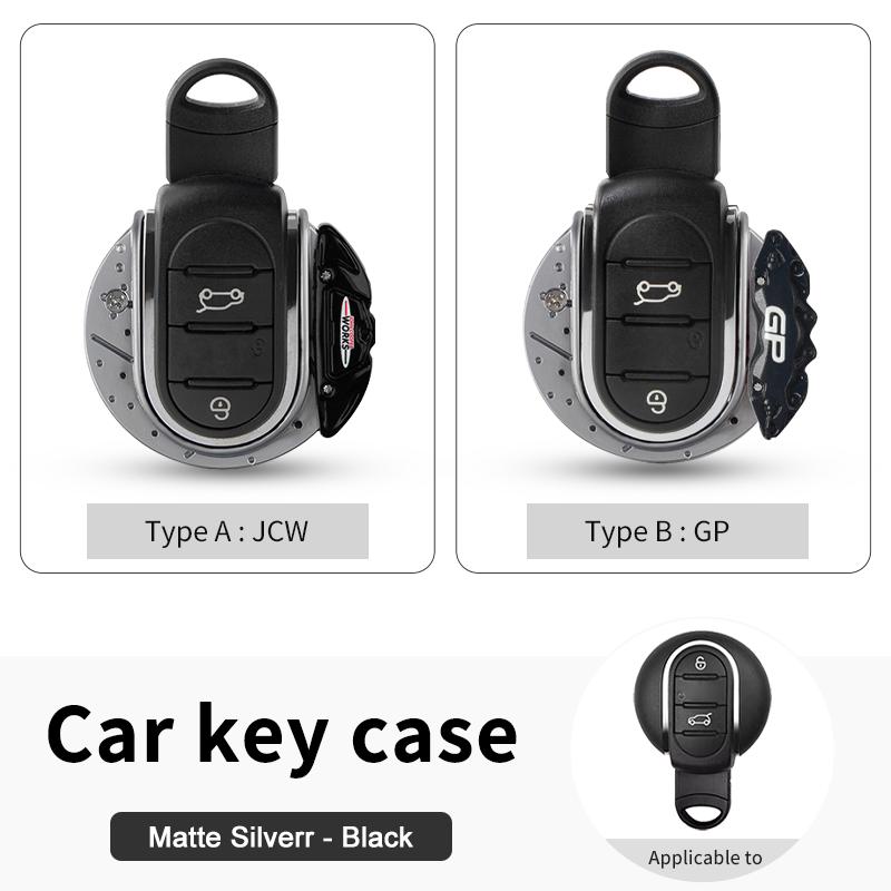 Metal Calipers Car Key Cover For Mini Cooper S Jcw F56 F60 F55 F54 F57 Clubman Countryman Key Case Key Chain Car Accessories