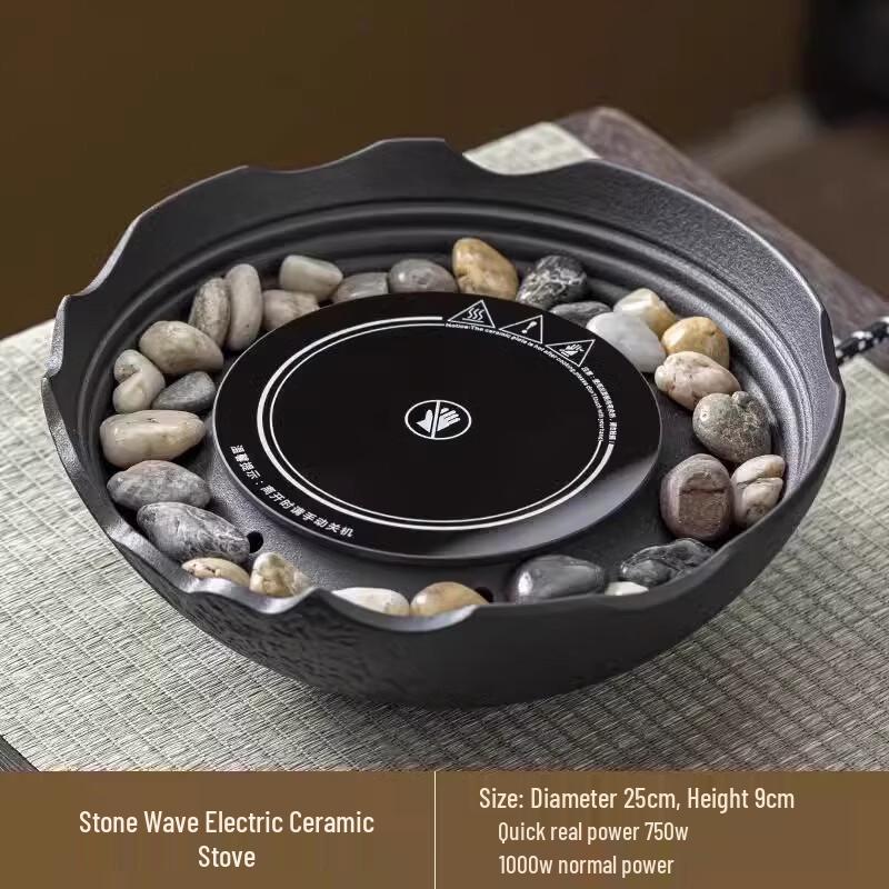 Stone Wave Electric Ceramic Tea Maker Set 800ml+ Glass Teapot