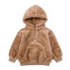 Girls' Lambswool Hooded Coat: Warm, Stylish, and Furry Winter Sweatshirt