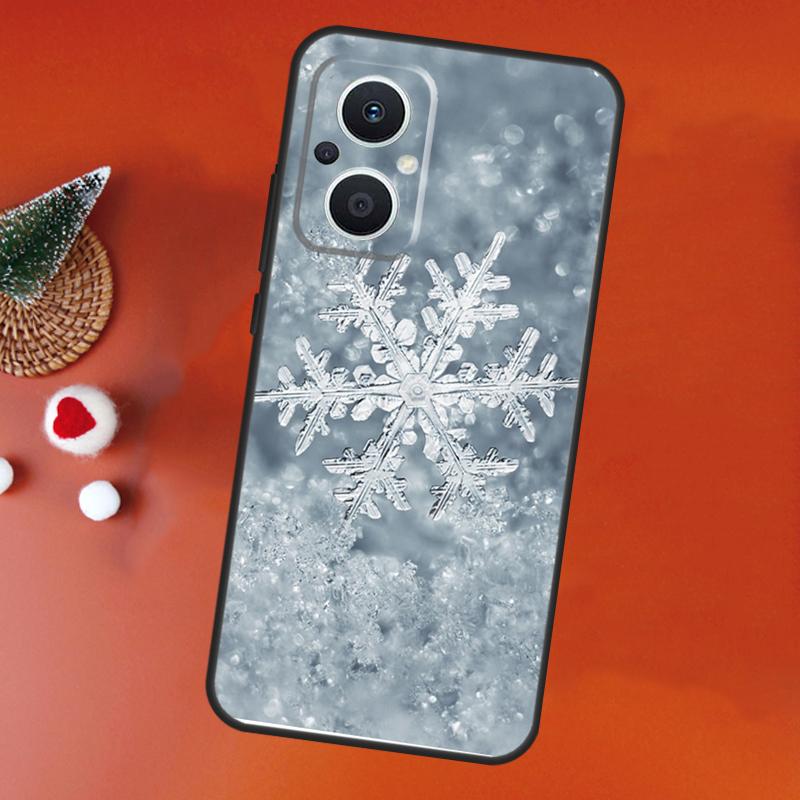 

Snow Snowflake Winter Case For OPPO Find X5 X6 X8 X9 Pro OPPO Reno 8T 7 8 Lite 13F 14F 12F 11F 10 13 14 Pro Cover OPPO Reno11