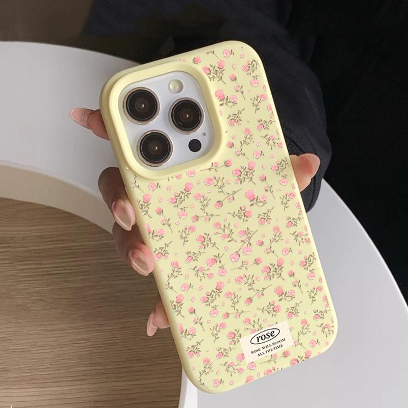 For iPhone 17 Pro Max Cases Cute Small Floral Pattern Case For iPhone 16 Plus 15 14 13 11 12 17 Air Shockproof Candy Soft Cover