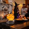 USB Powered Halloween Night Light Handcrafted Halloween Table Lamp Resin Pumpkin Lamp  Bedroom
