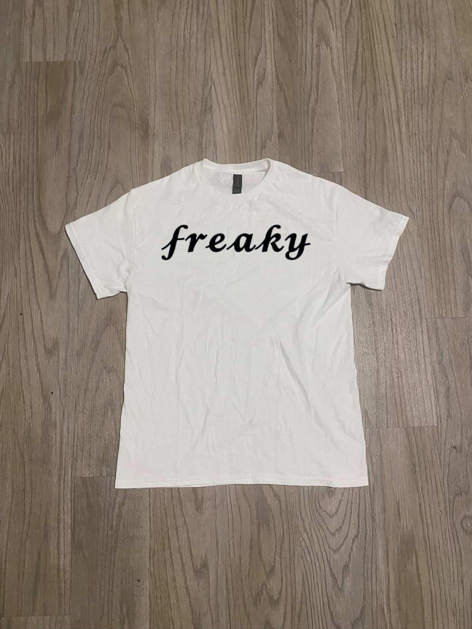 FREAKY Unisex Tee, Funny Meme T-Shirt, Joke Shirt, Trending Tee, Gift Shirt, Oddly Shirt, Unisex Heavy Cotton Tee XL