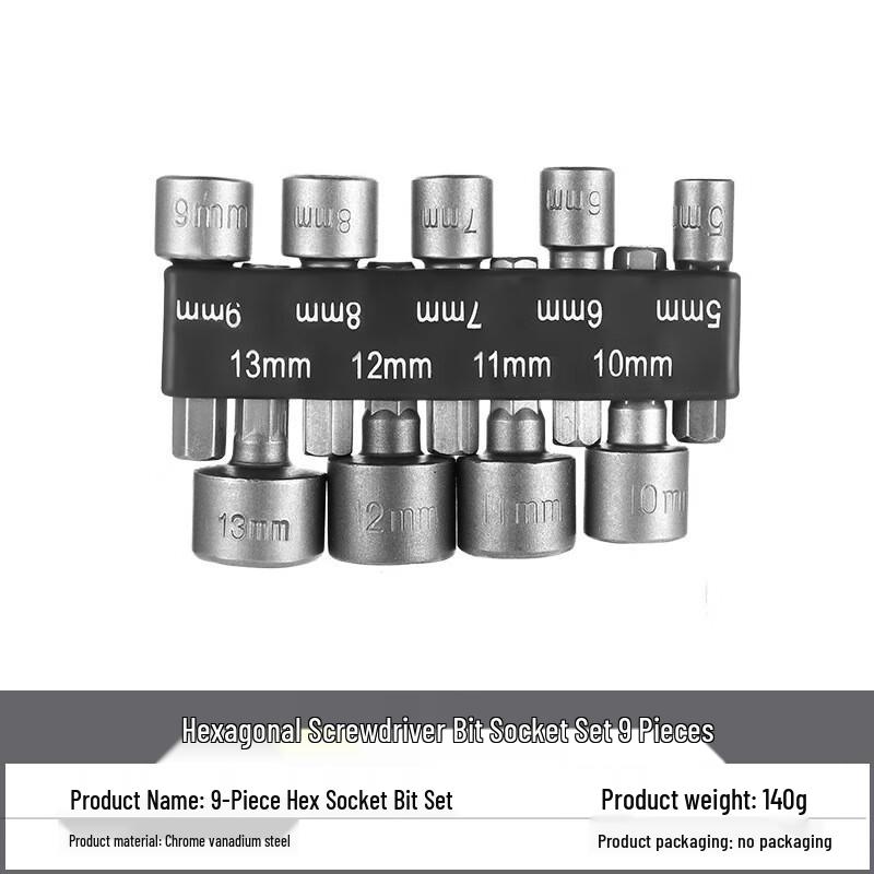 Heavy-Duty Air Wrench Socket & Hex Bit Set