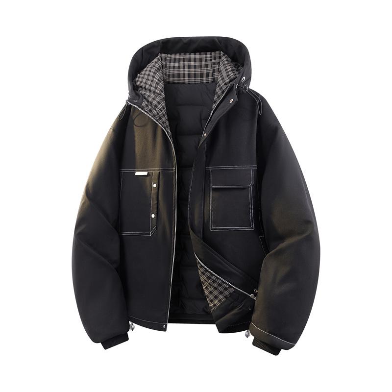 CYZ-9922 Унисекс Зимняя Рабочая Куртка с Капюшоном 2XL