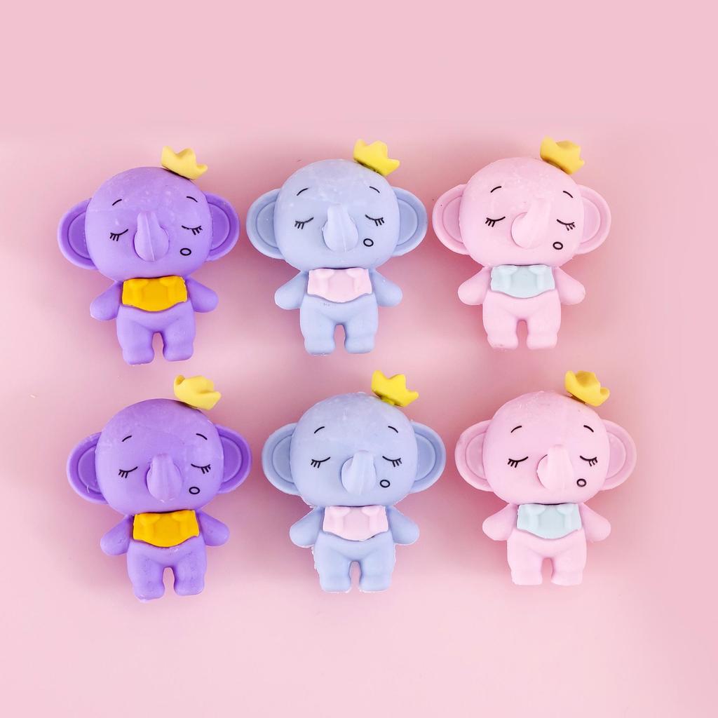 Cute Cartoon Astronaut Animal-Shaped Erasers for Students