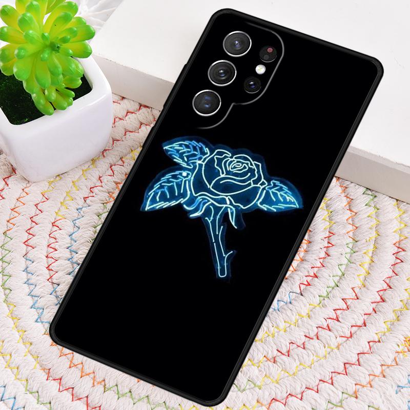 Neon Light Silicone Phone Case For Samsung Galaxy note 10 pro S26 S25 S24 S23 S22 S21 Plus S25Ultra Capa Cover
