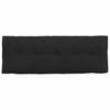Back Cushion Black 140 x 19 x 50 cm Fabric