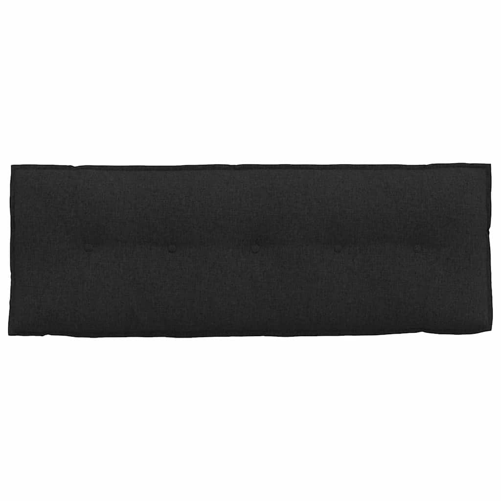 Back Cushion Black 140 x 19 x 50 cm Fabric