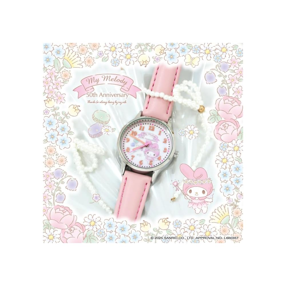 Sun Flame J-Axis Sanrio My Melody Anniversary Watch CR2C0006 Women's Light Pink Color