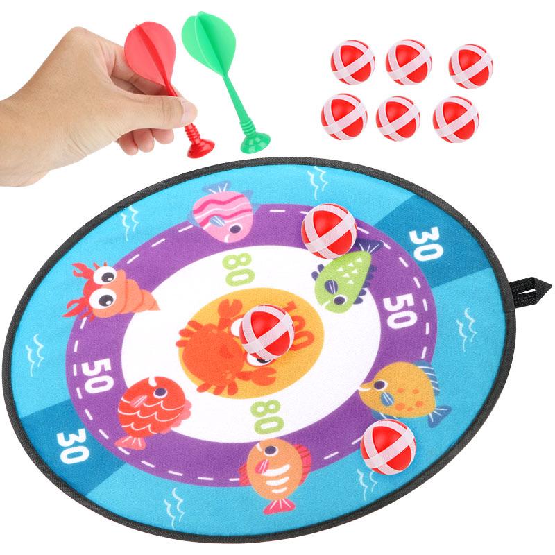 Children's Outdoor Sticky Ball Dartboard Game Set