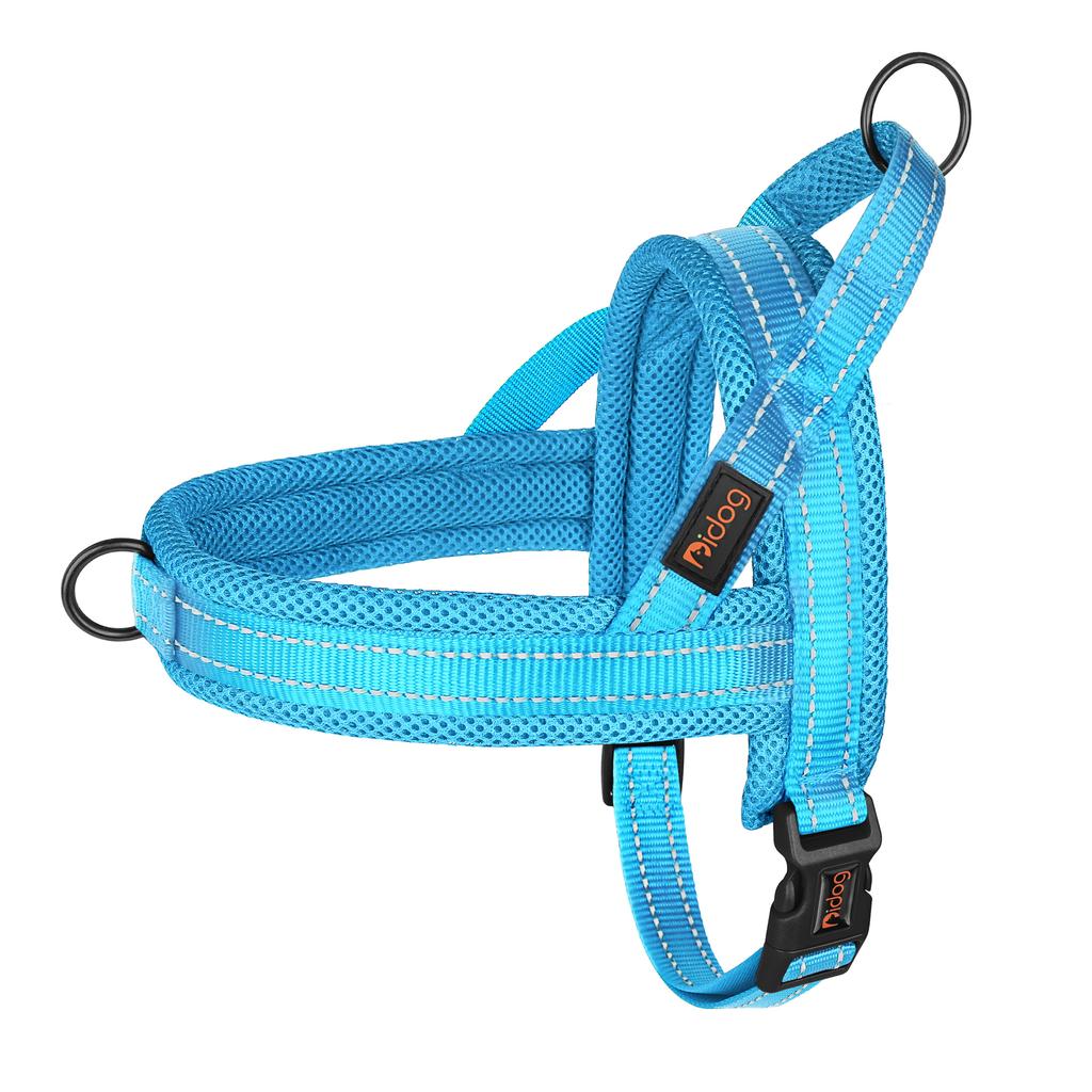 No Pull Nylon Dog Harness Mesh Padded Pet Harnesses Reflective Dog Walking Training Vest Breathable for Small Medium Large Dogs