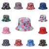 Bucket Hat Floral Four Leaf Clover Fisherman Hat Sun Protection Beach Hat Women