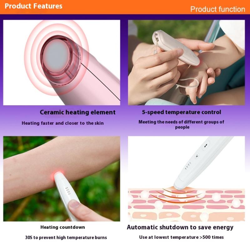 Portable Mosquito Insect Bite Relieve Itching Pen Natural Bug Bite Itch Relief Pen Rechargeable Anti-Itch Pen For Adult Children