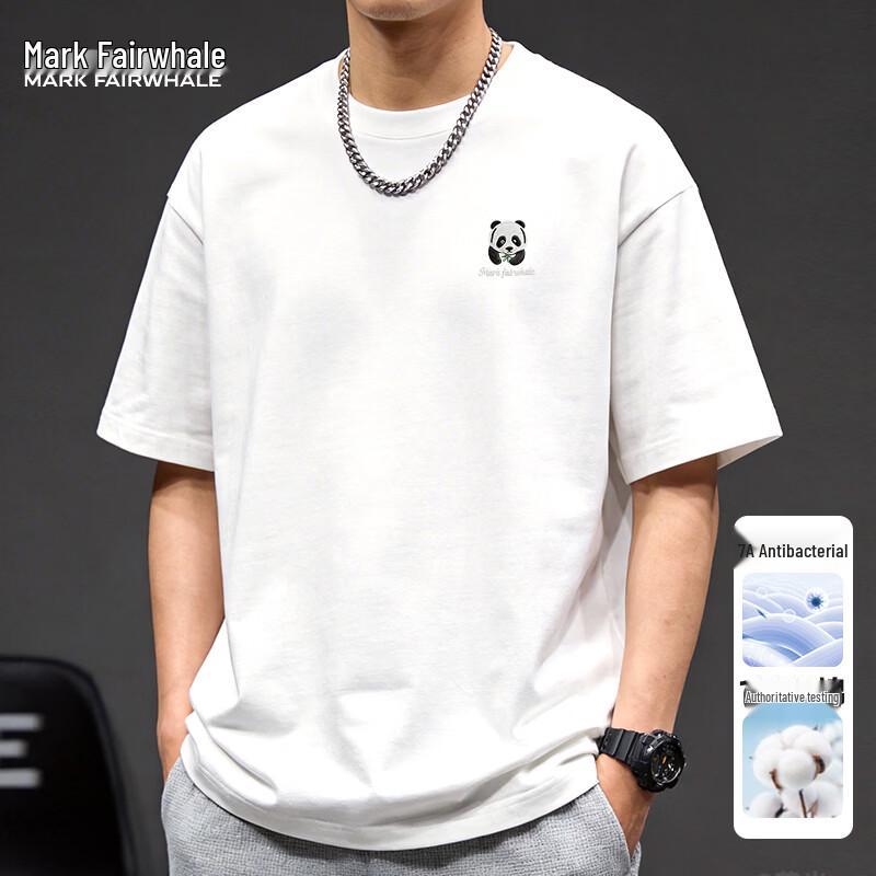 

Mark Fairwhale Men s Heavyweight Pure Cotton Antibacterial T-Shirt 5XL