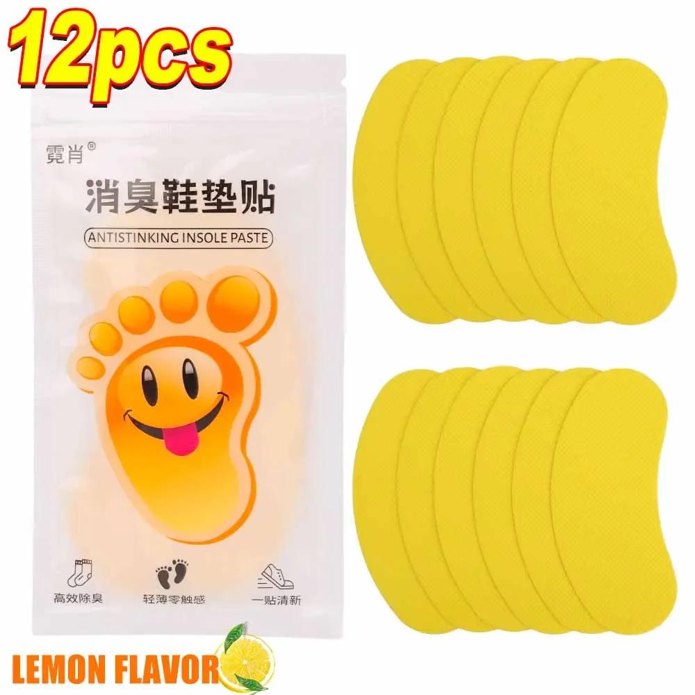 2 pieces of 24 stickers shoe deodorant stickers deodorant foot odor deodorant sports shoes smell fresh deodorant insole disinfection stickers 24pcs жёлтый